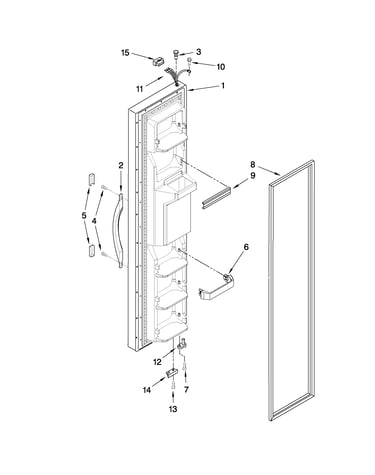 Freezer door parts