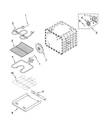 Internal oven parts