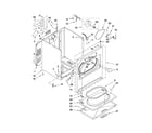 Whirlpool WED4900XW0 cabinet parts diagram