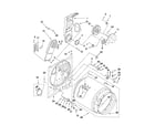 Whirlpool WED4900XW0 bulkhead parts diagram