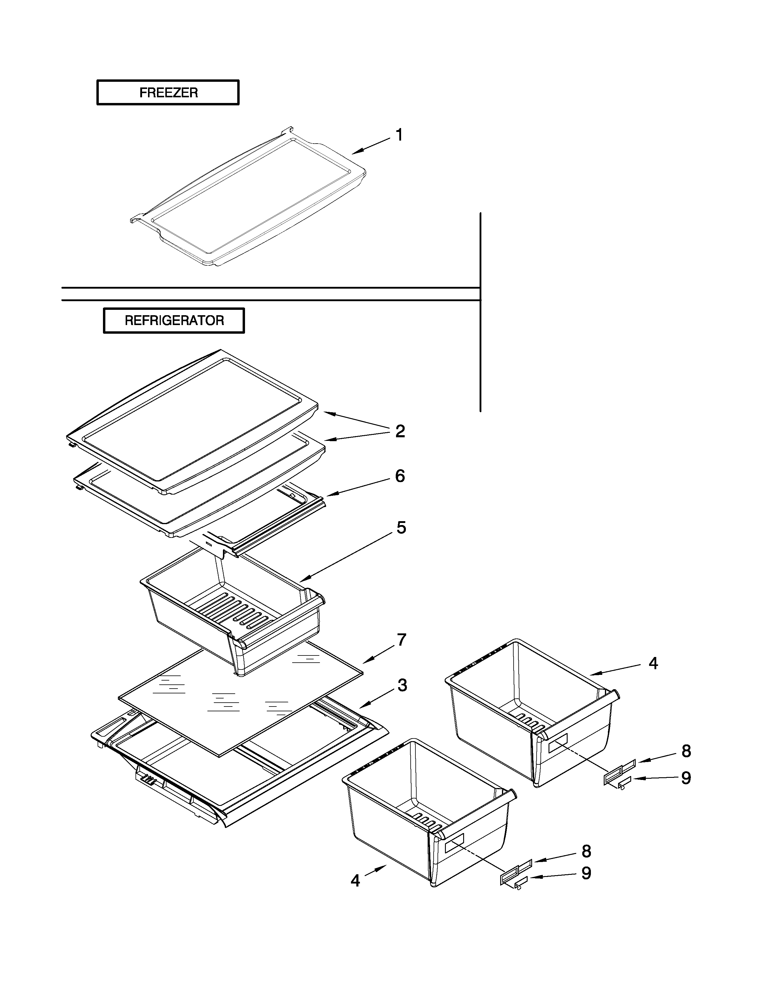 Shelf parts