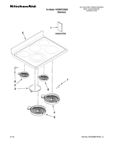 Cooktop parts