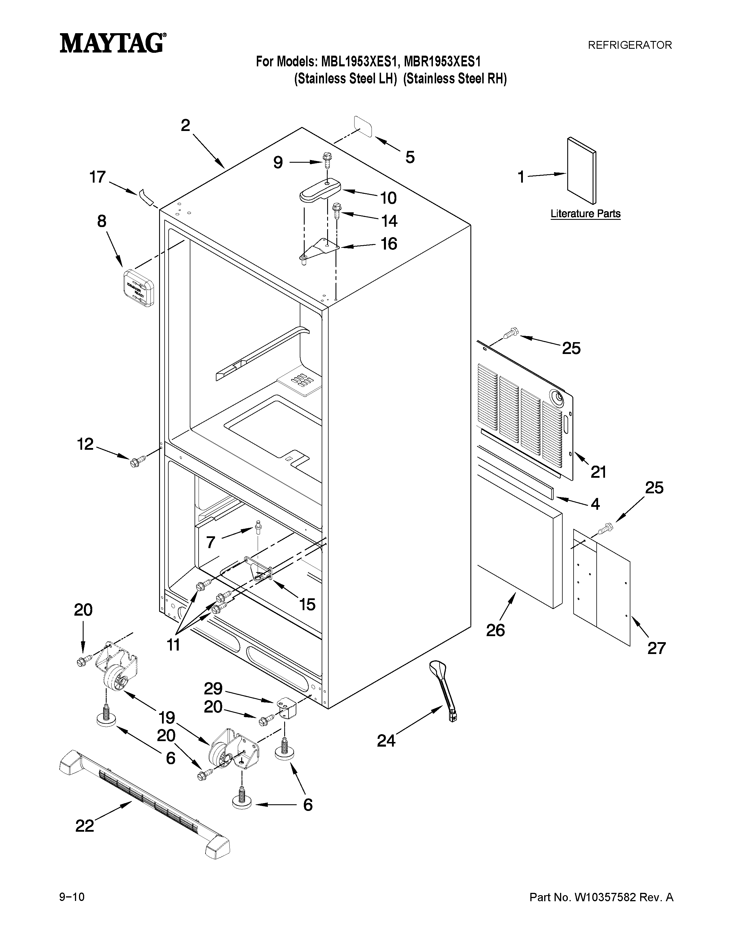 Cabinet parts