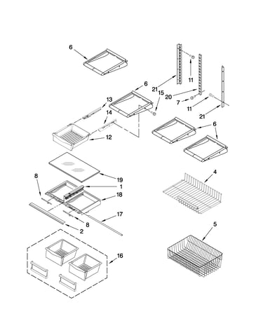 Shelf parts
