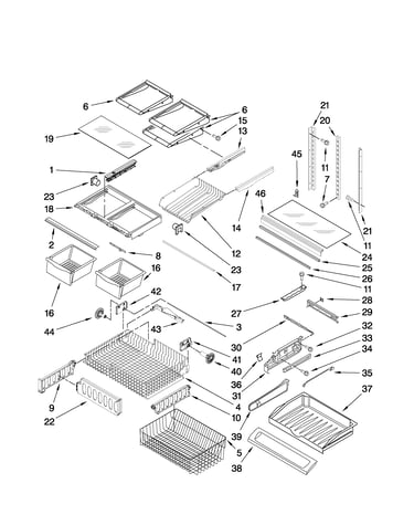 Shelf parts