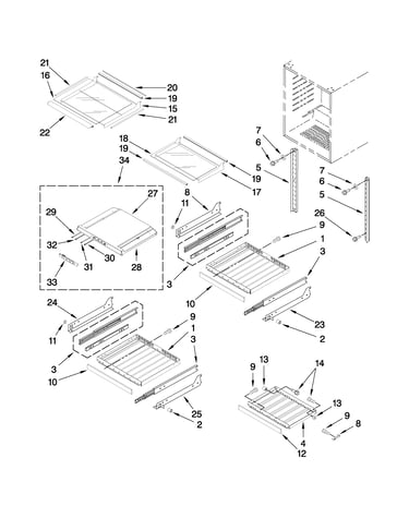 Shelf parts