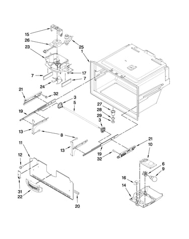 Freezer liner parts