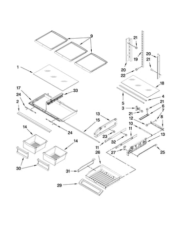 Shelf parts