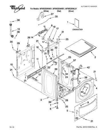 Top and cabinet parts