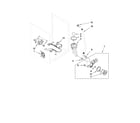 Whirlpool WFW9410XW00 pump and motor parts diagram