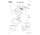 Whirlpool WGD5700XW0 top and console parts diagram