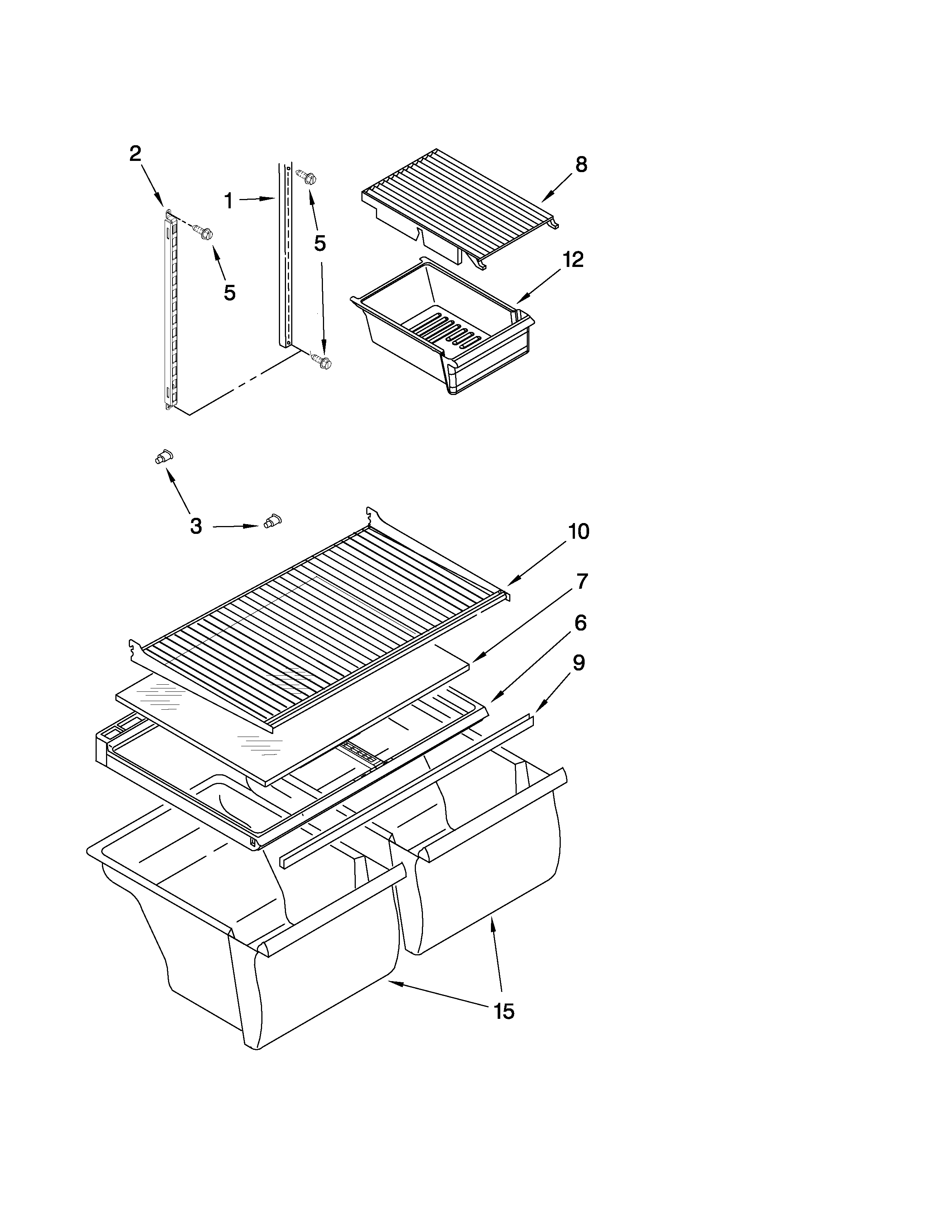 Shelf parts