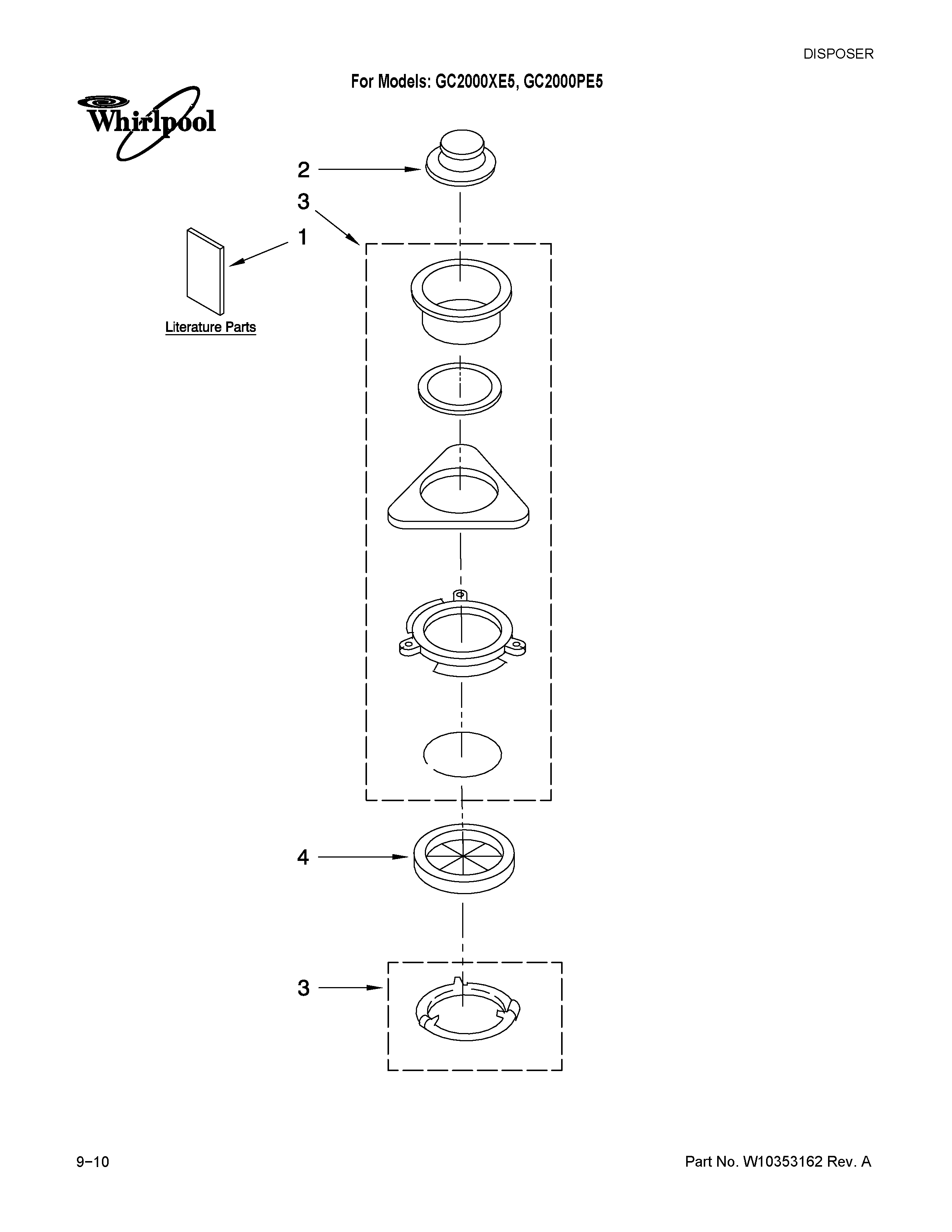 Upper housing and flange parts