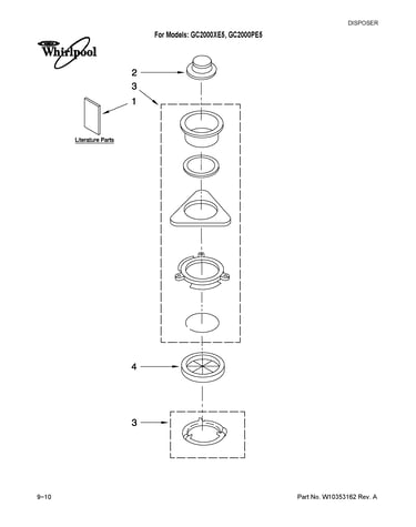 Upper housing and flange parts