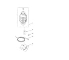 Whirlpool GC2000PE5 lower housing and motor parts diagram