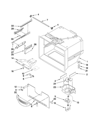Freezer liner parts