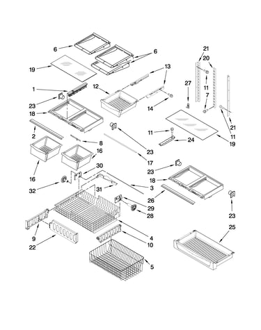 Shelf parts