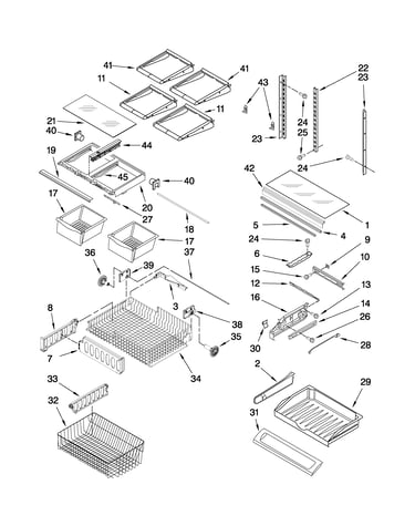 Shelf parts