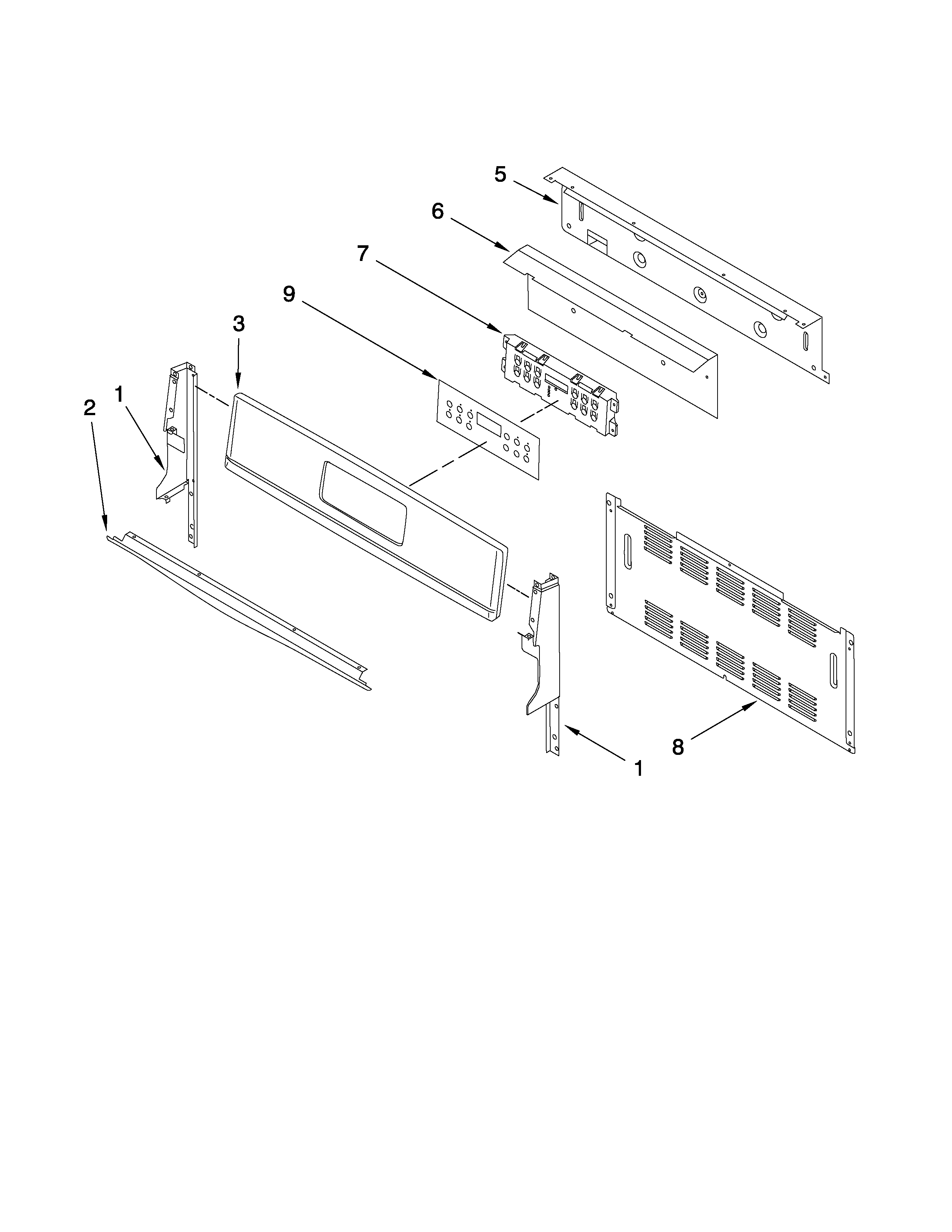 Control panel parts