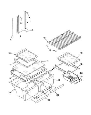Shelf parts