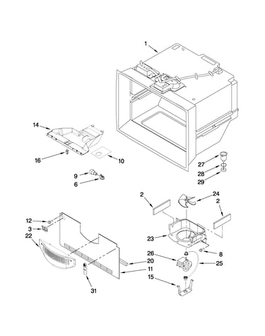 Freezer liner parts
