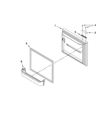 Freezer door parts