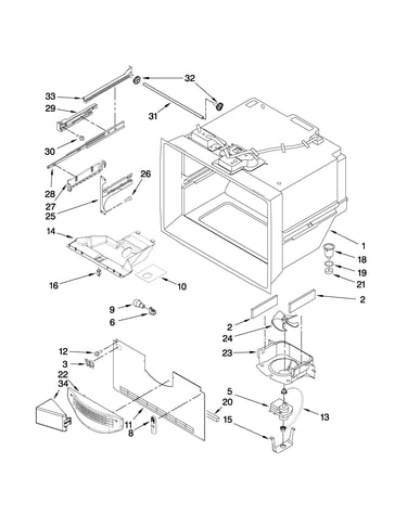 Freezer liner parts