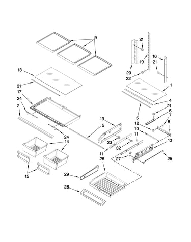 Shelf parts
