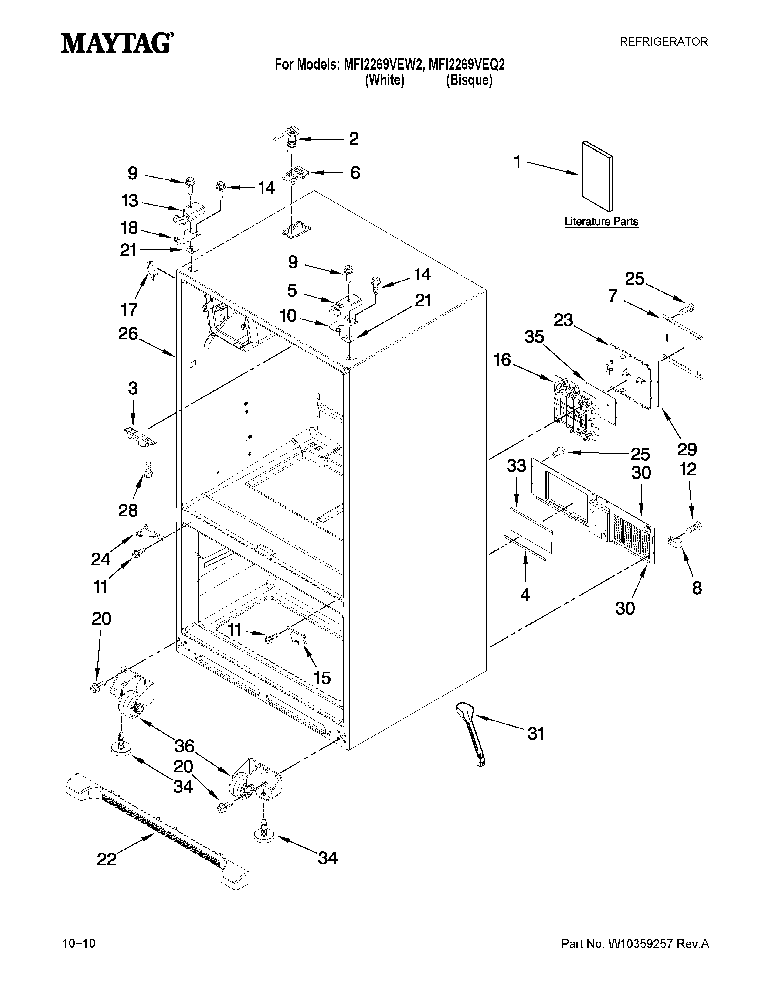 Cabinet parts