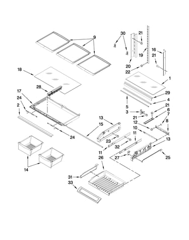 Shelf parts
