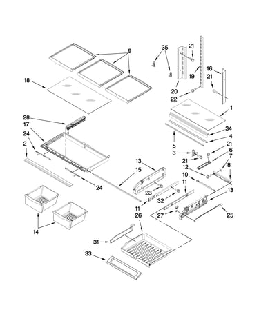 Shelf parts