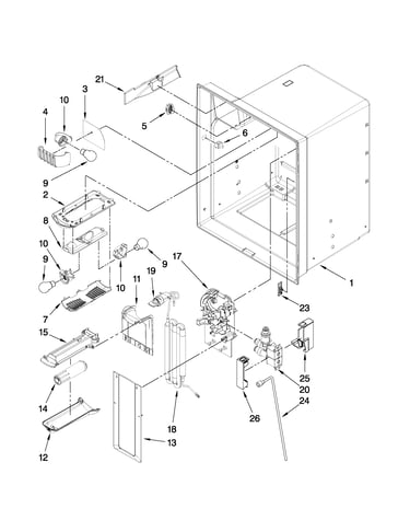 Refrigerator liner parts
