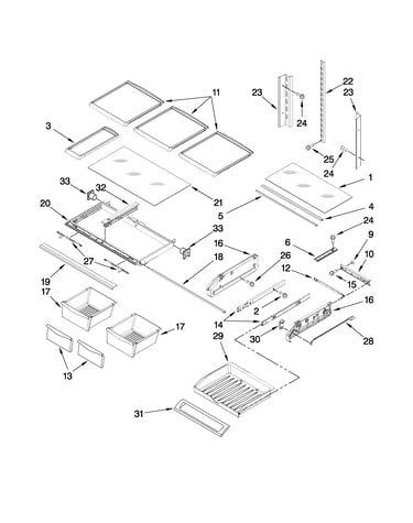 Shelf parts