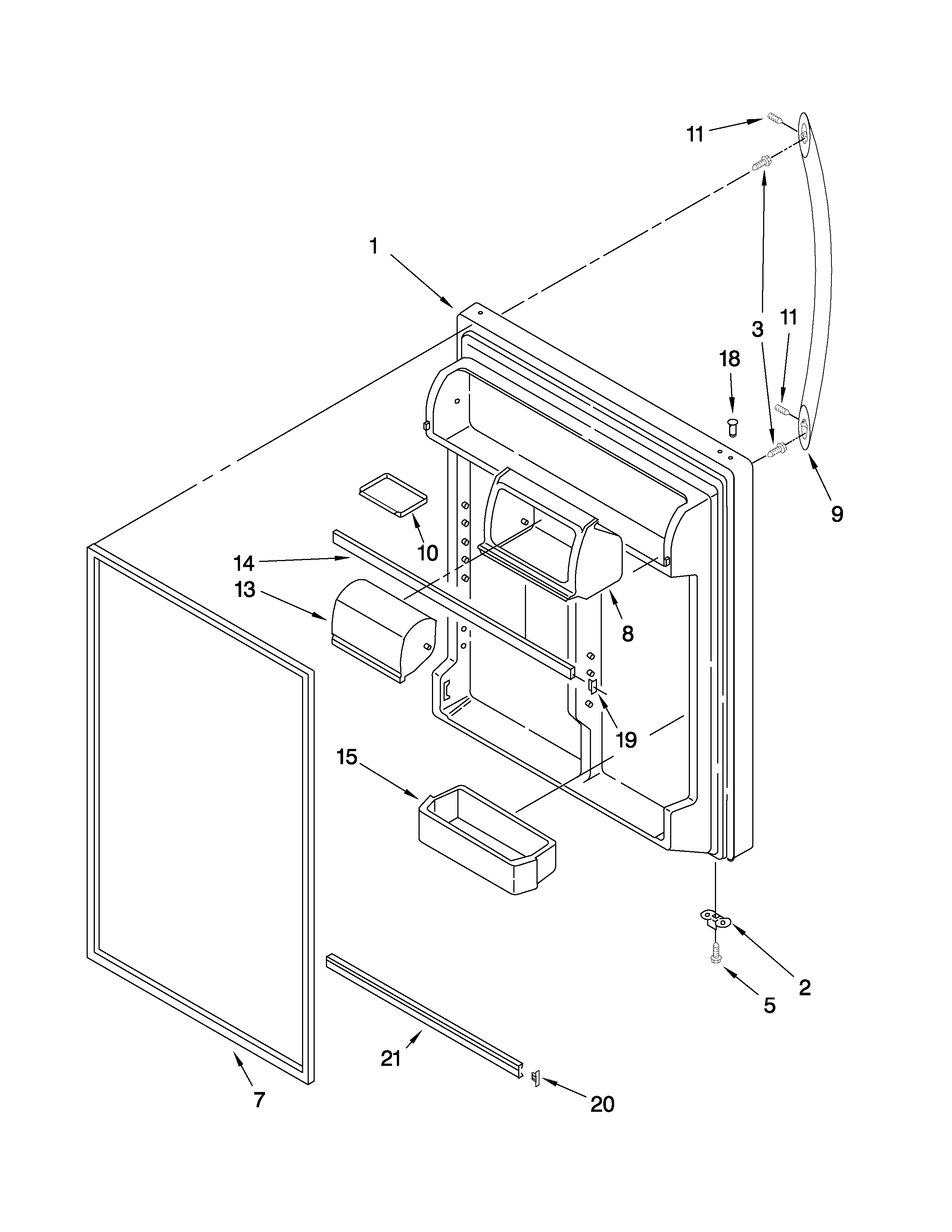 REFRIGERATOR DOOR PARTS