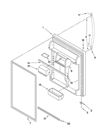 Refrigerator door parts