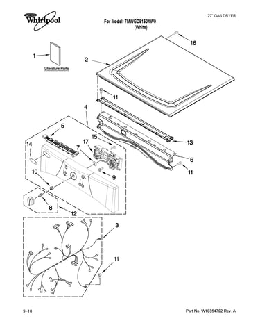 Top and console parts