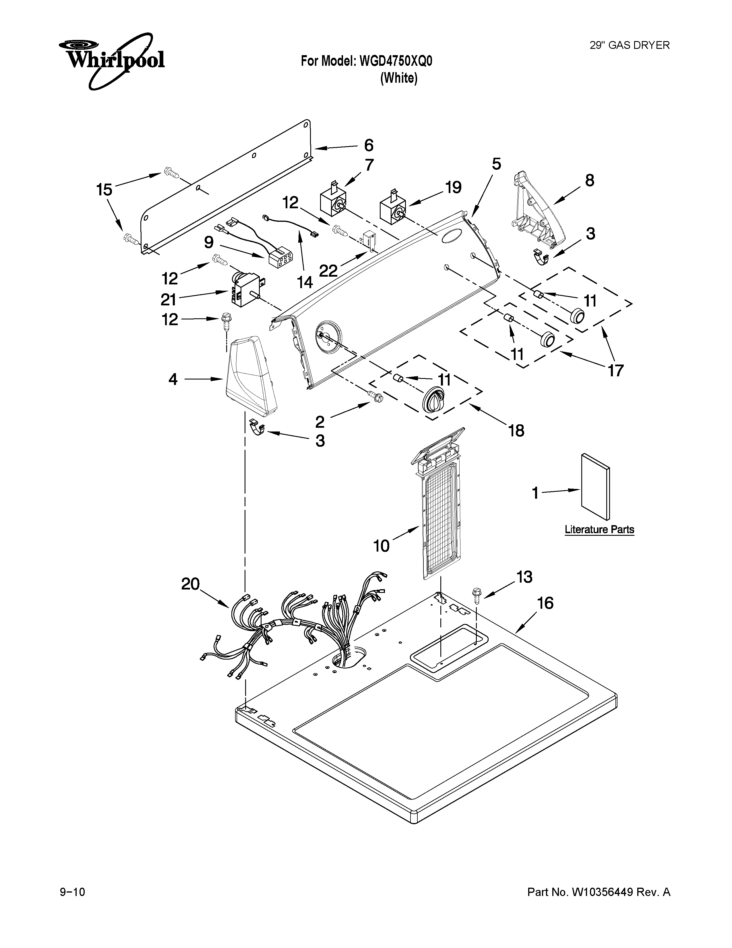 TOP AND CONSOLE PARTS