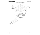 KitchenAid KERS208XBL0 cooktop parts diagram