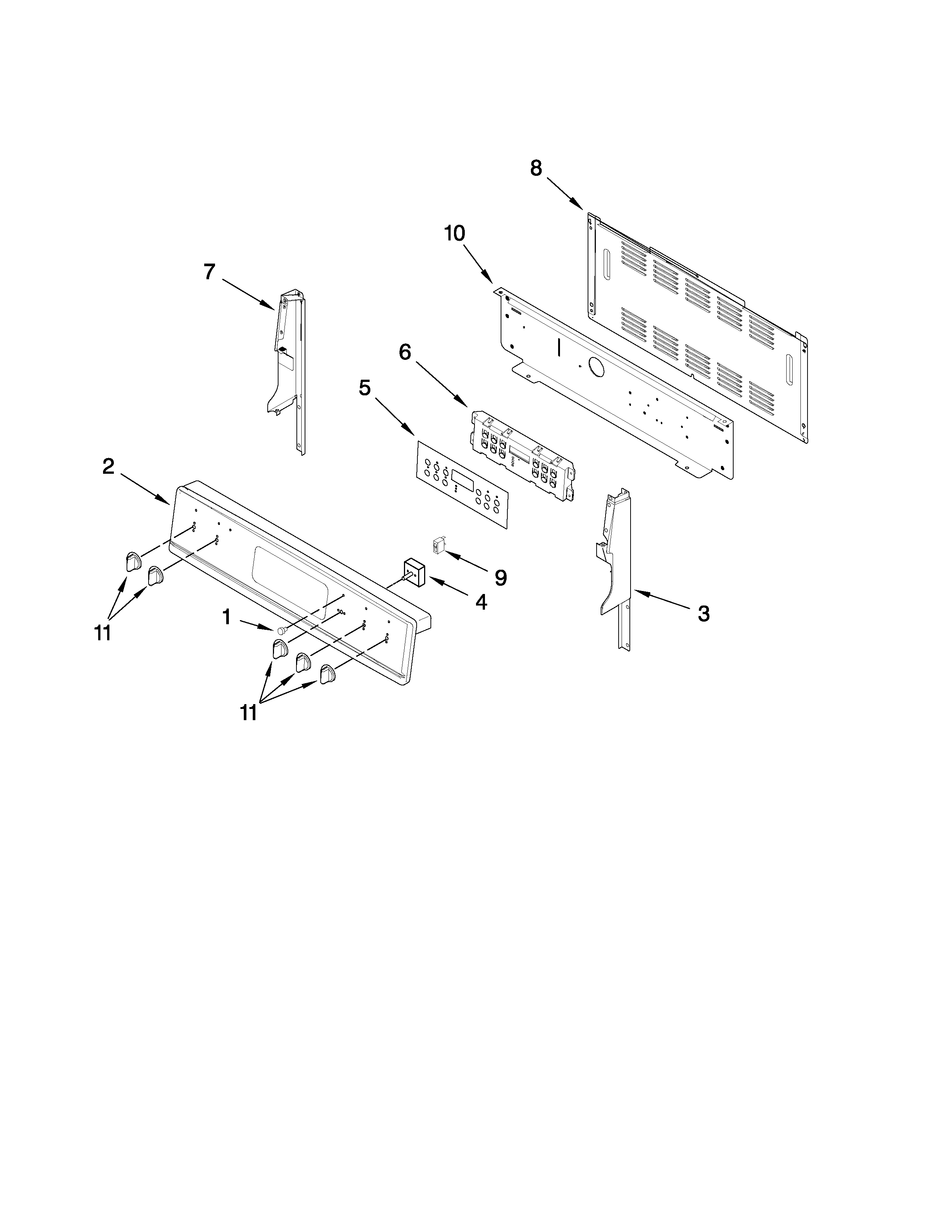 CONTROL PANEL PARTS