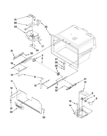 Freezer liner parts