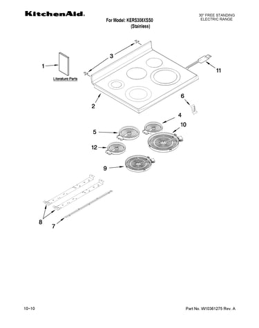 Cooktop parts