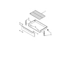Amana AER5844VCW0 drawer & broiler parts diagram