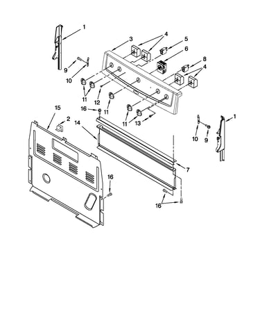 Control panel parts