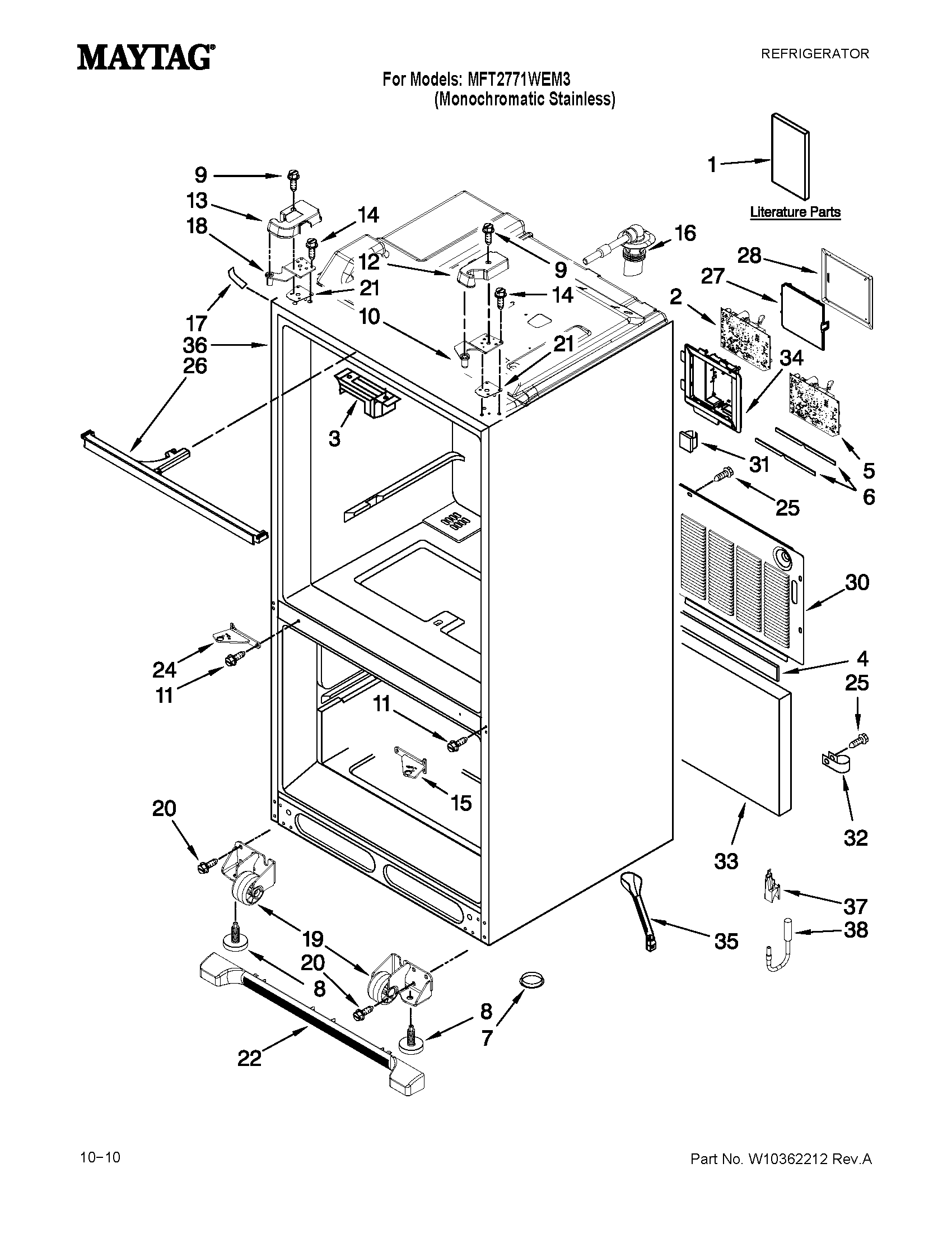 CABINET PARTS