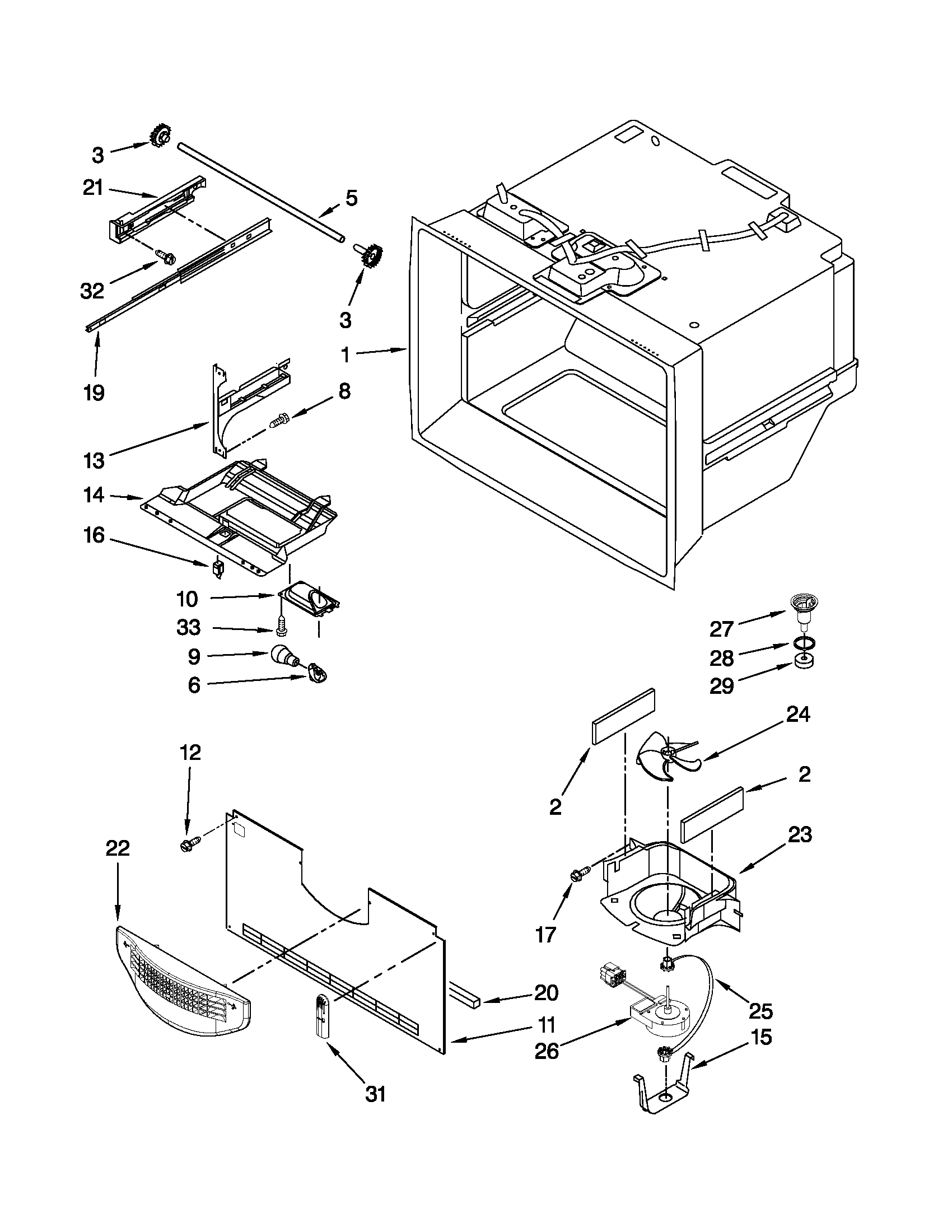 FREEZER LINER PARTS