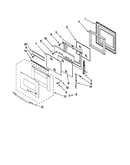 Oven door parts