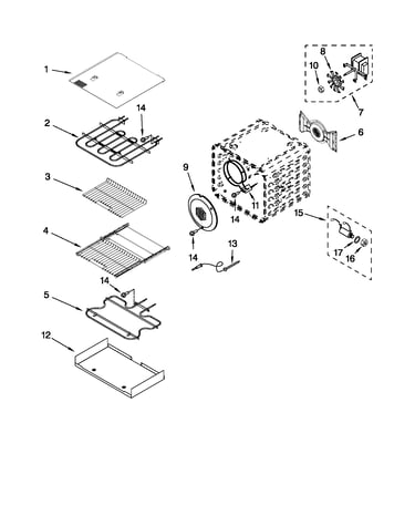 Internal oven parts