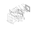 Whirlpool RMC275PVB01 oven door parts diagram