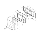 Microwave door parts