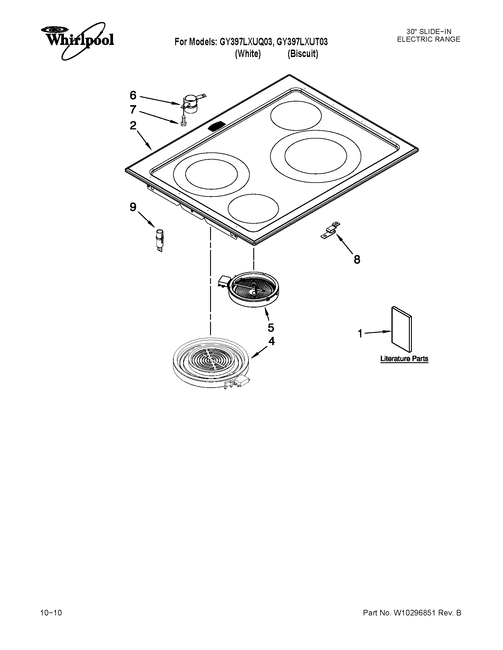 Cooktop parts